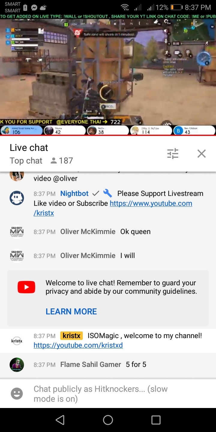 I seen this streamer in  kristx everytime you type in the chat !ME  nightbot says please follow the  channel of (link) anyone know how  to set it up - Nightbot 